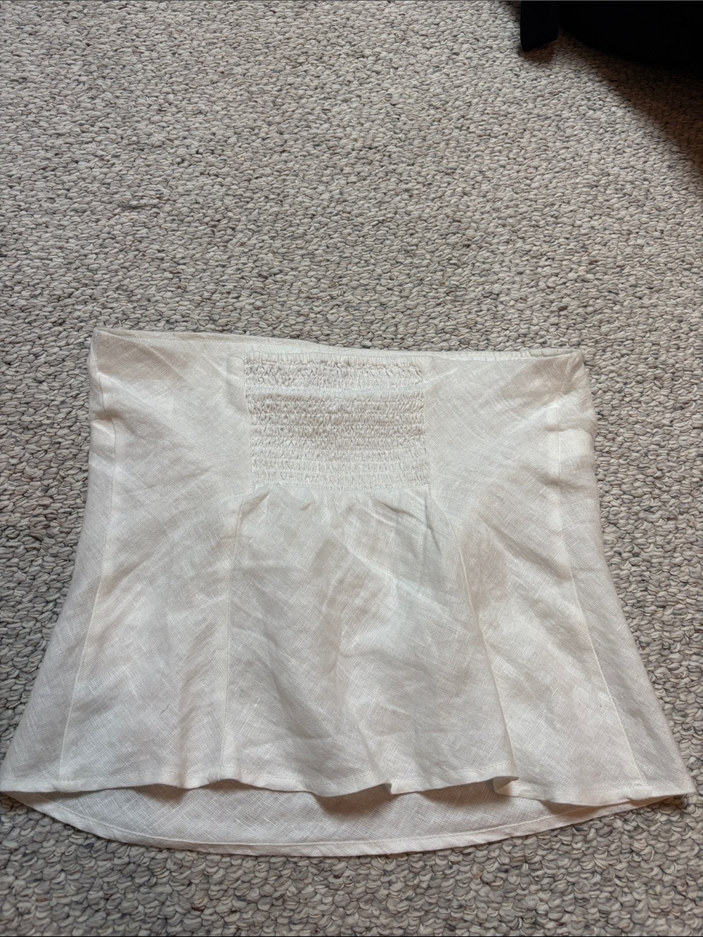 Quince Women's White Linen Tube Top - Picture 4 of 5